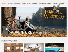 Tablet Screenshot of edgeofthewilderness.com
